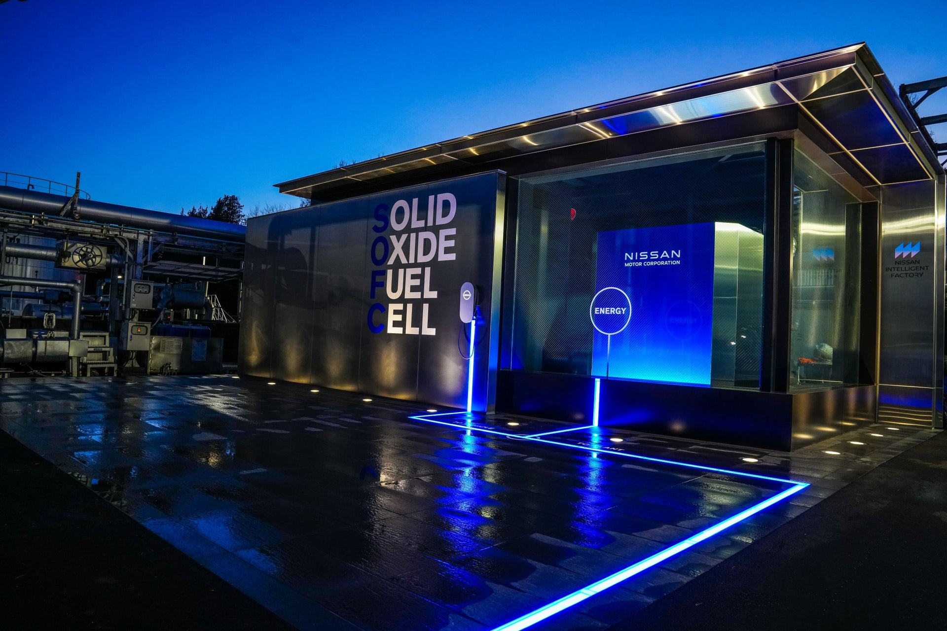 日産自動車  固体酸化物形燃料電池（SOFC）発電システムPR施設